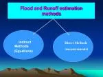Flood and Runoff estimation methods - slide 1