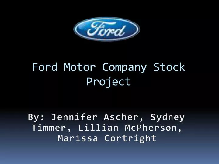 ford motor company stock project