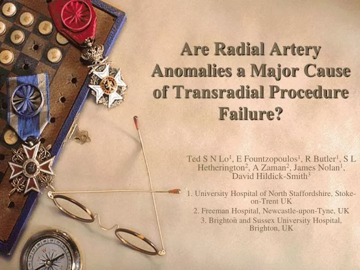 are radial artery anomalies a major cause of transradial procedure failure
