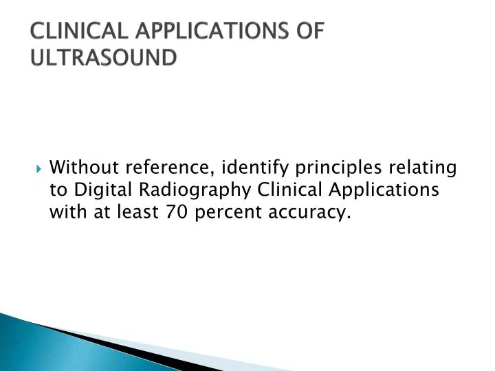 clinical applications of ultrasound