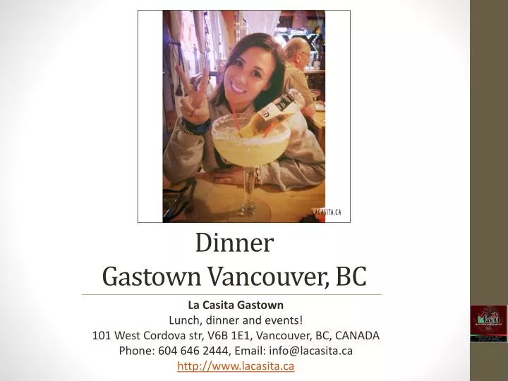 dinner gastown vancouver bc