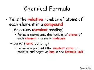 Chemical Formula