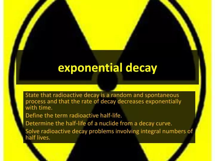 exponential decay