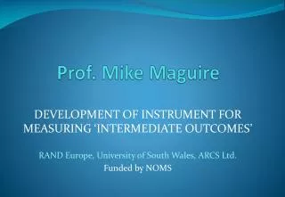Prof. Mike Maguire