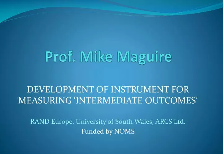 prof mike maguire