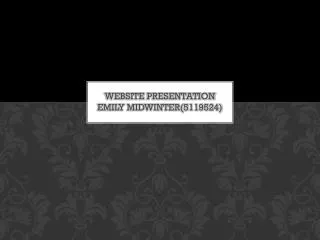 Website presentation EMILY MIDWINTER(5119524)