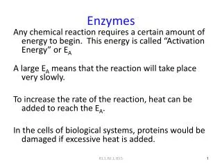 Enzymes