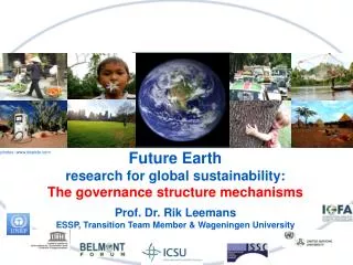 Future Earth research for global sustainability: The governance structure mechanisms