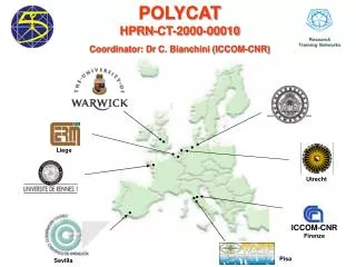 POLYCAT HPRN-CT-2000-00010 Coordinator: Dr C. Bianchini (ICCOM-CNR)
