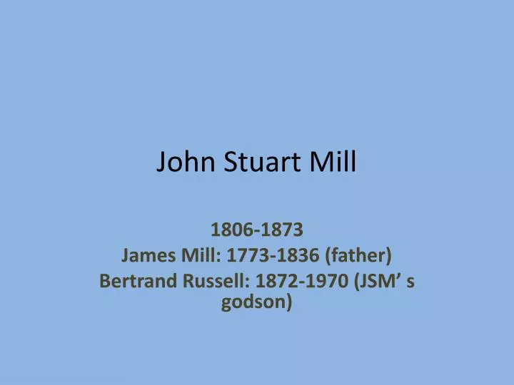 john stuart mill