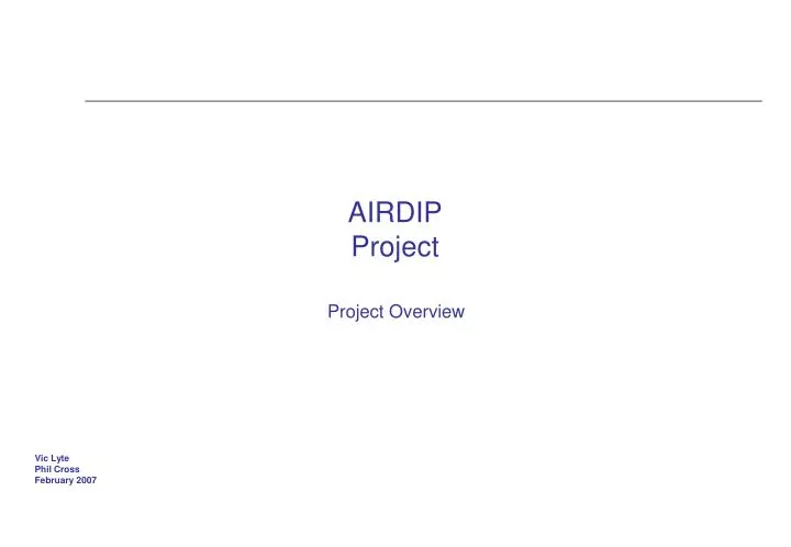 airdip project