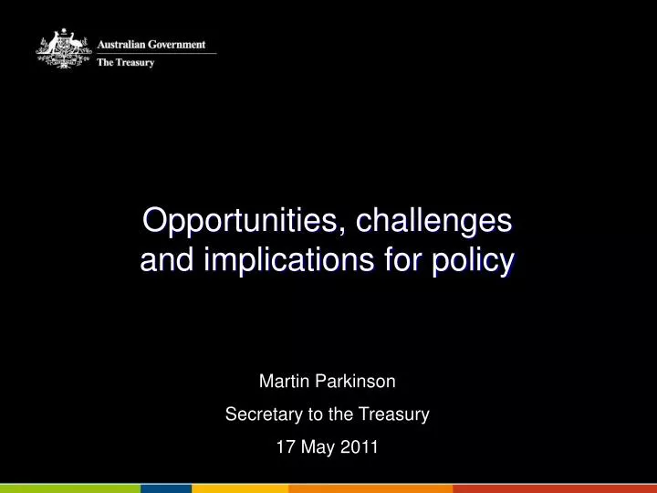opportunities challenges and implications for policy