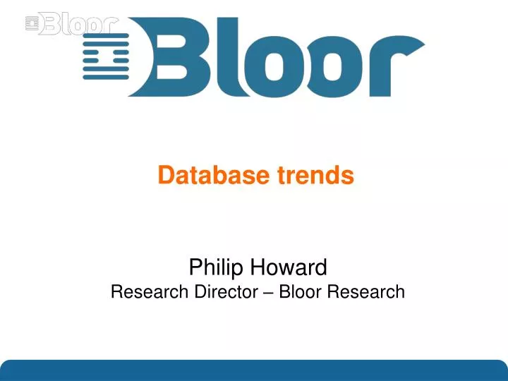 database trends