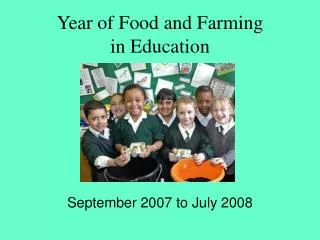 Year of Food and Farming in Education