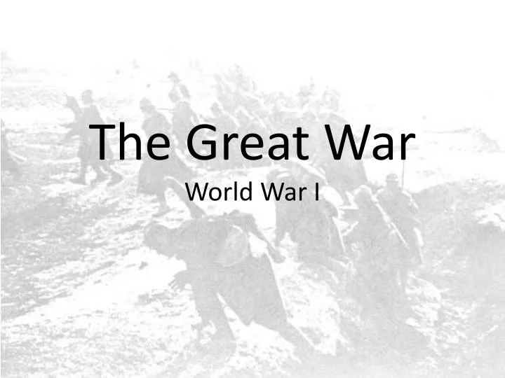 the great war world war i