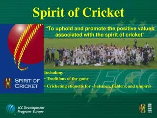 Spirit of Cricket