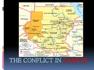 the conflict in darfur