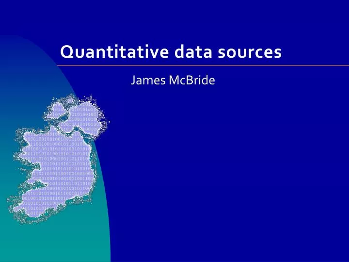 quantitative data sources