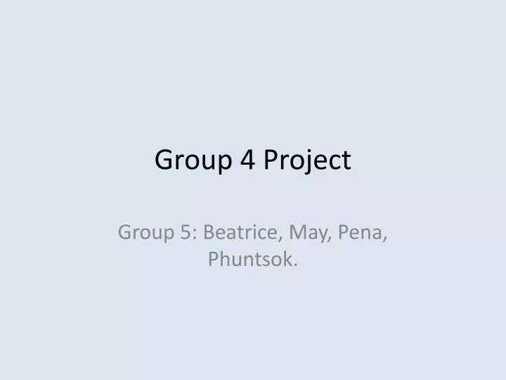 group 4 project