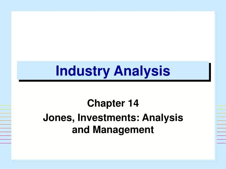 industry analysis