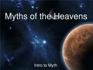 Myths of the Heavens