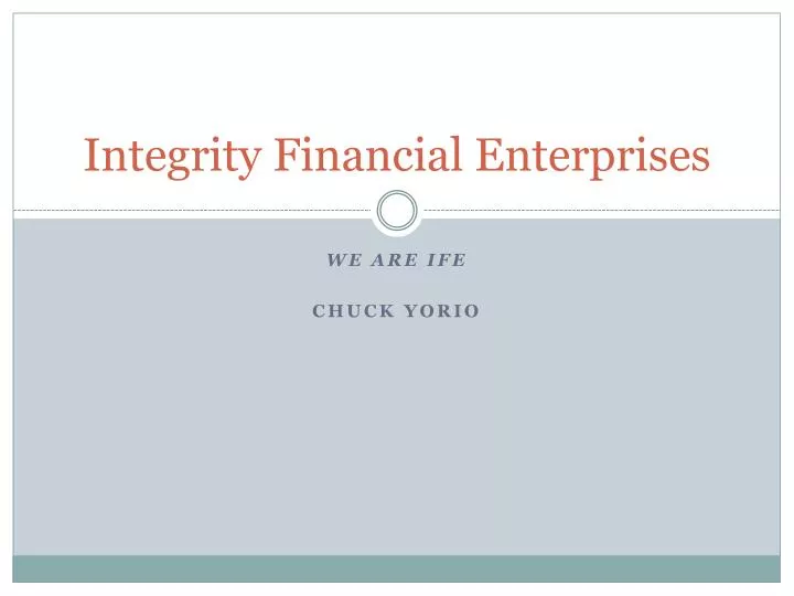 integrity financial enterprises