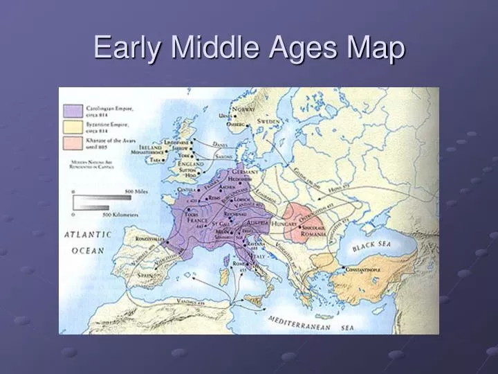early middle ages map