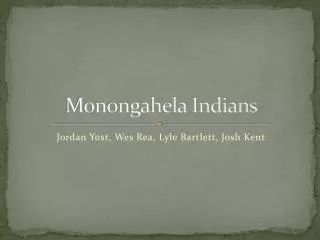 Monongahela Indians