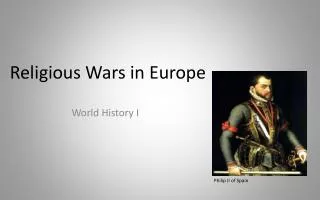 Religious Wars in Europe