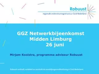 ggz netwerkbijeenkomst midden limburg 26 juni