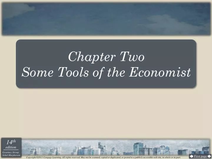 chapter two some tools of the economist