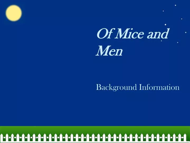 of mice and men