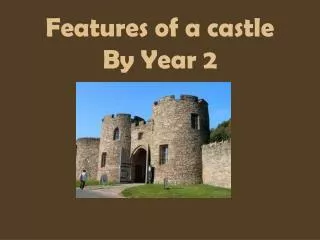 Features of a castle By Year 2