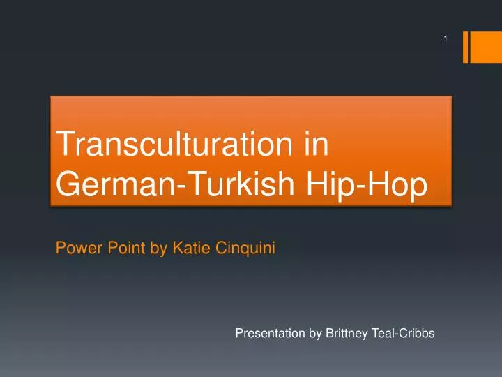 transculturation in g erman turkish hip hop