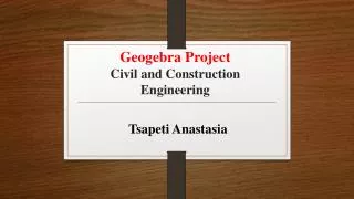 Geogebra Project Civil and Construction Engineering