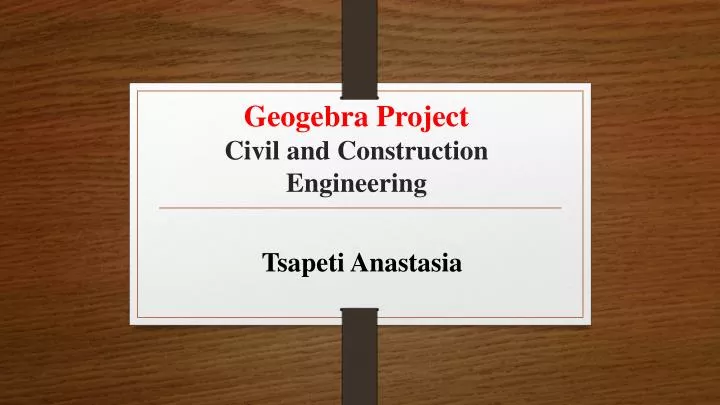 geogebra project civil and construction engineering