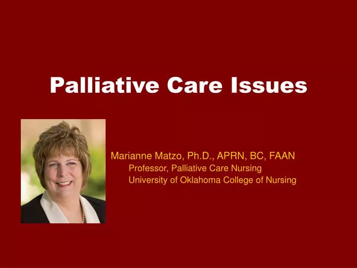 palliative care issues