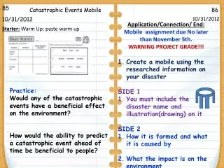 Catastrophic Events Mobile