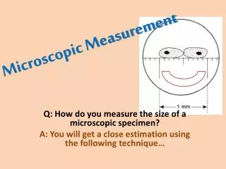 Microscopic Measurement