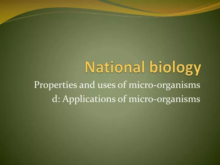 national biology