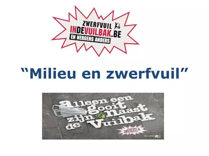 milieu en zwerfvuil