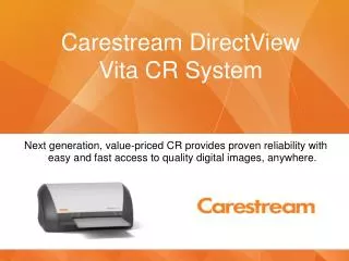 Carestream DirectView Vita CR System