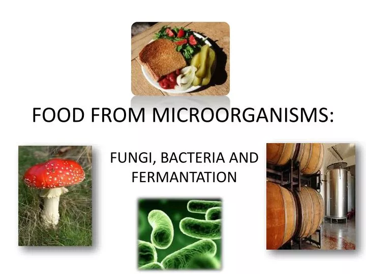 food from microorganisms
