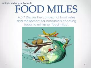 FOOD MILES