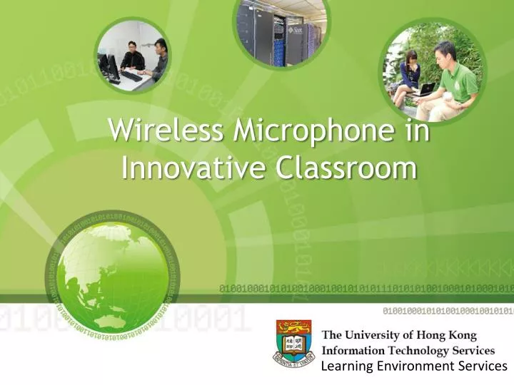 wireless microphone in innovative classroom