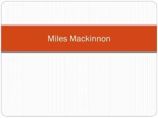 Miles Mackinnon