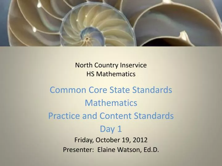 north country inservice hs mathematics