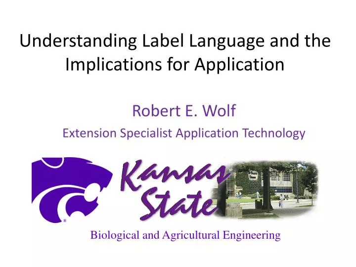 understanding label language and the implications for application