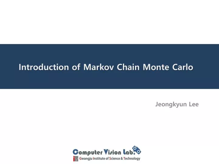 introduction of markov chain monte carlo