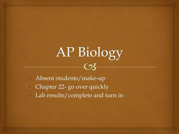 ap biology